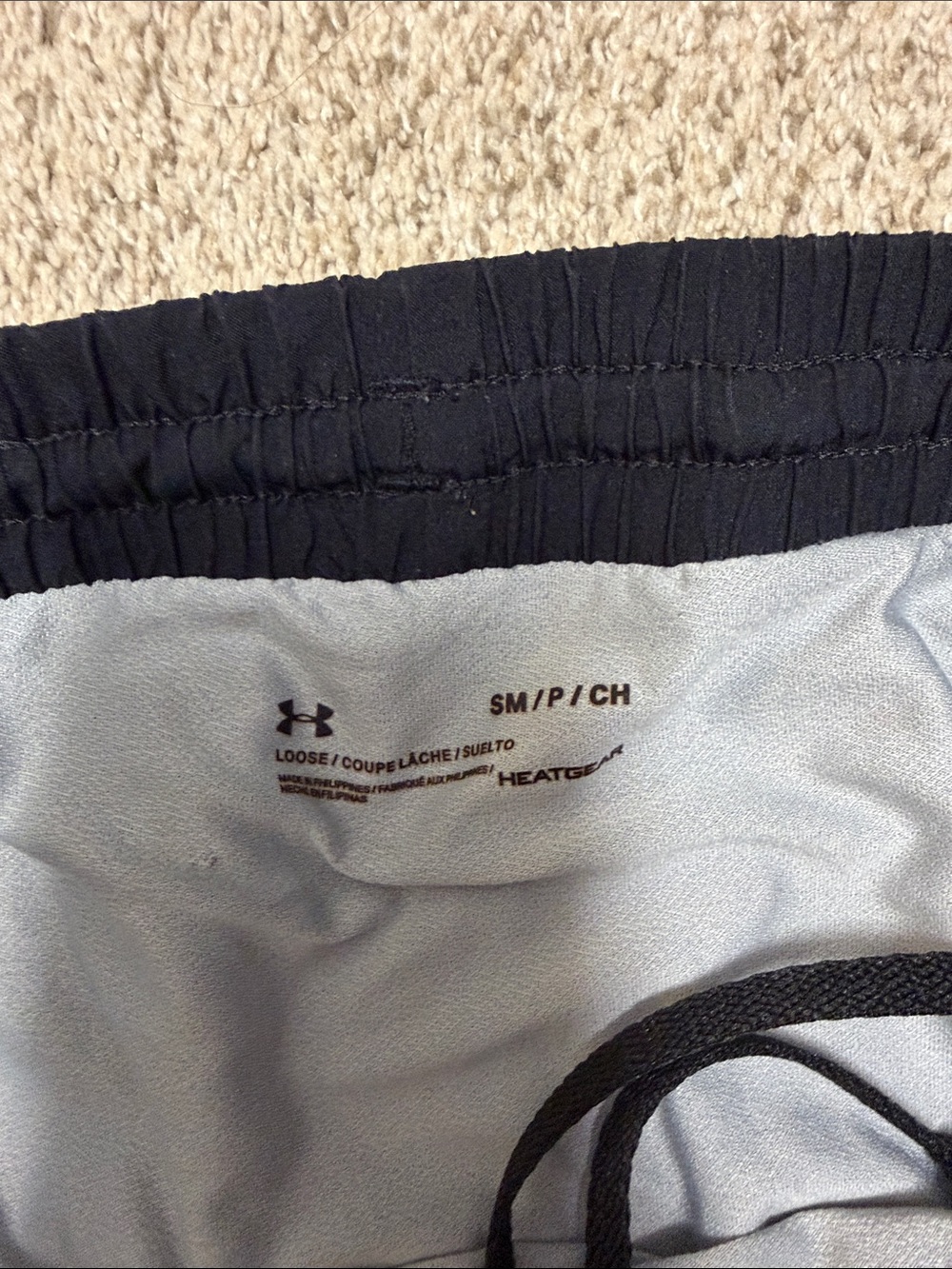 Under Armour Women's Black Athletic Running Shorts with Reflective Logo - Picture 2 of 2